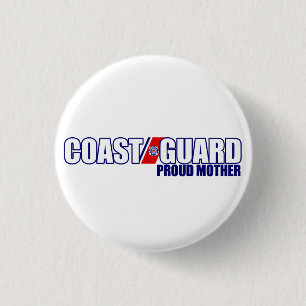Badge Rond 2,50 Cm Mère fière de la garde côtière