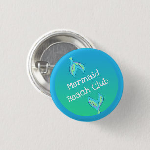 Badge Rond 2,50 Cm Mermaid Beach Club