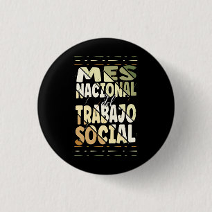 Badge Rond 2,50 Cm Mes Nacional del Trabajo Social