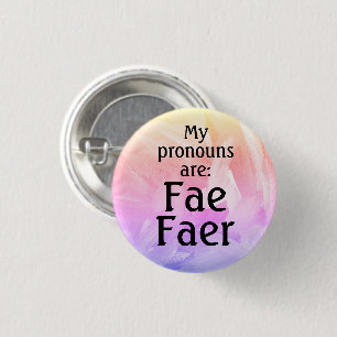 Badge Rond 2,50 Cm Mes pronouns sont : Faune