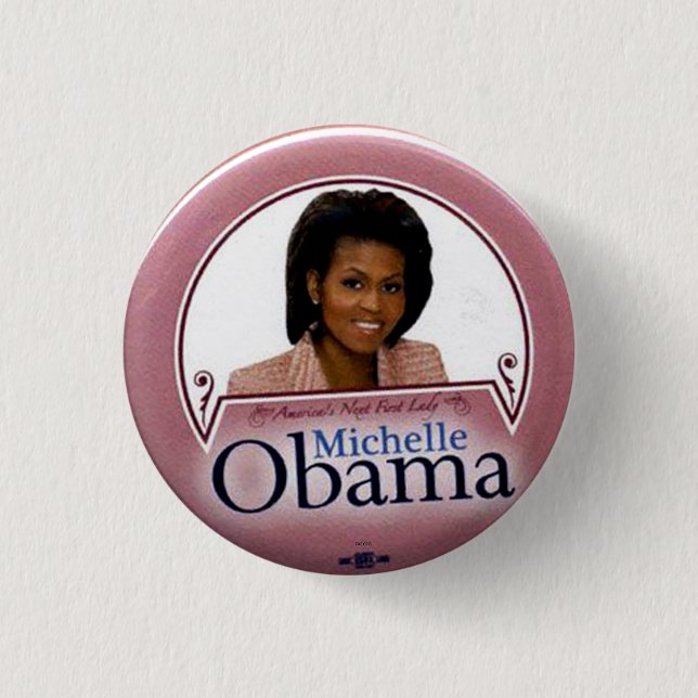 Badge Rond 2,50 Cm Michelle - bouton (Devant)