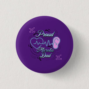 Badge Rond 2,50 Cm Microtia pourpre