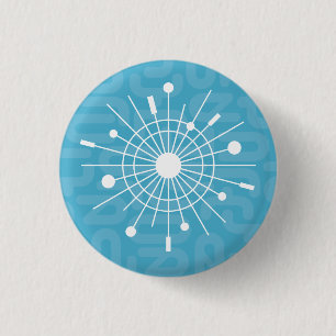 Badge Rond 2,50 Cm Mid Century Atmosphère de Noël