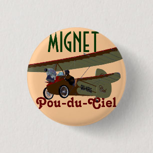 Badge Rond 2,50 Cm Mignet Pou-du-Ciel KRS
