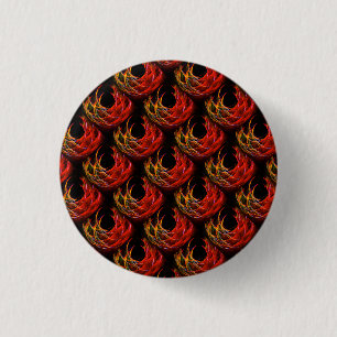 Badge Rond 2,50 Cm Mignon motif d'art abstrait bohème élégant moderne