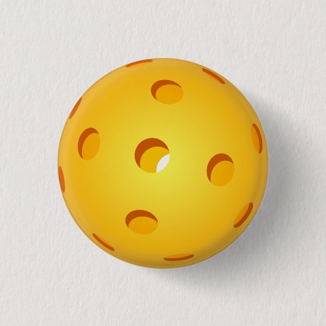 Badge Rond 2,50 Cm Mini bouton de Pickleball (Devant)