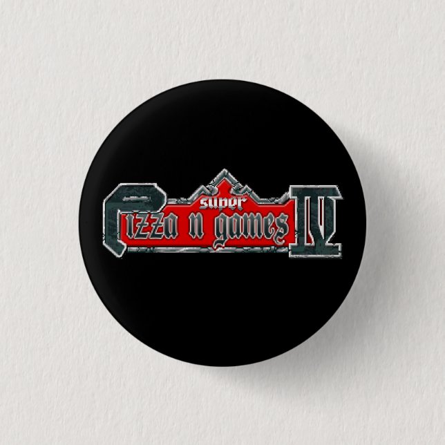 Badge Rond 2,50 Cm Mini bouton Pizza N' Games (Devant)
