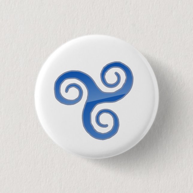 Badge Rond 2,50 Cm Mini Trisquel Pin (Devant)
