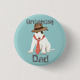 Badge Rond 2,50 Cm Miniature Bull Terrier Papa