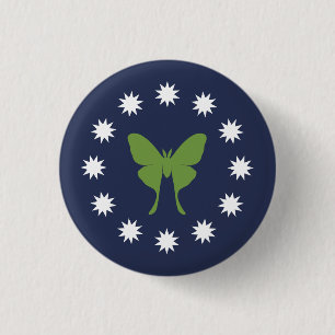 Badge Rond 2,50 Cm Mite et bouton d'insectes