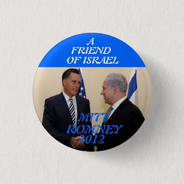 BADGE ROND 2,50 CM MITT ROMNEY 2012 (Devant)