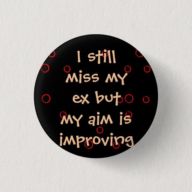 Badge Rond 2,50 Cm Mlle My Ex (Devant)