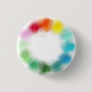 Badge Rond 2,50 Cm Modèle blanc personnalisé moderne coloré Abstrait