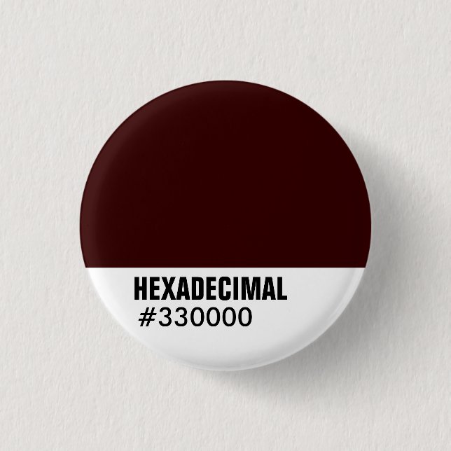 Badge Rond 2,50 Cm Modèle couleur HEXADECIMAL - Customisé (Devant)