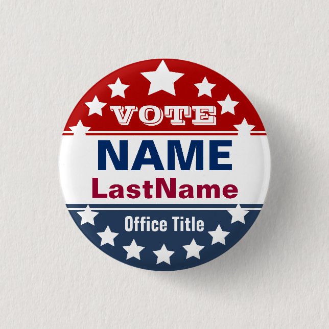 Badge Rond 2,50 Cm Modèle de campagne personnalisé (Devant)