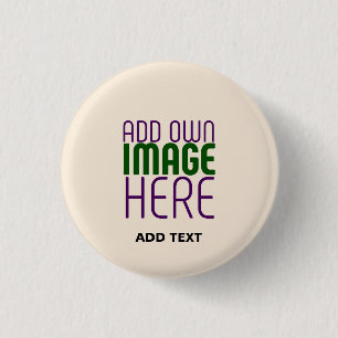 BADGE ROND 2,50 CM MODÈLE DE TEXTE D'IMAGE NATURELLE SIMPLE ET MODERN