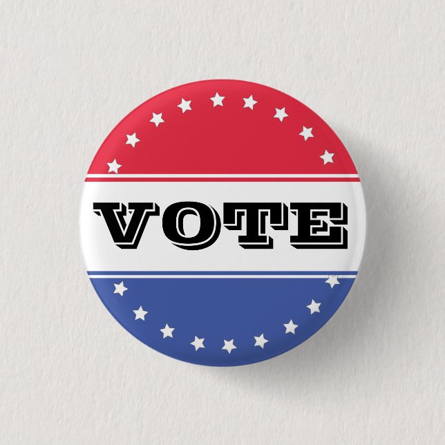Badge Rond 2,50 Cm Modèle du vote de campagne (Devant)