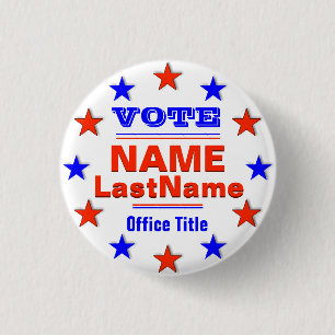 Badge Rond 2,50 Cm Modèle fait sur commande de campagne avec des