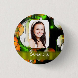 Badge Rond 2,50 Cm Modèle photo abstrait circulaire