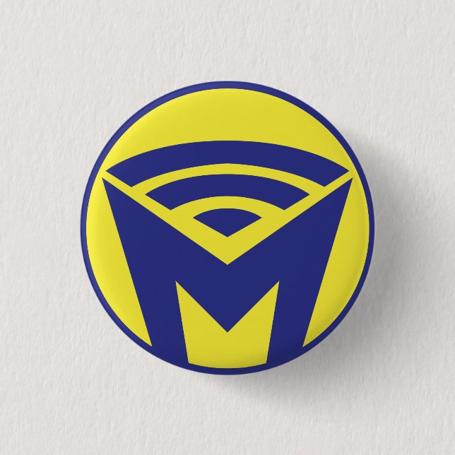 Badge Rond 2,50 Cm MOI - Le bouton (Devant)