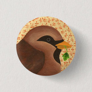 Badge Rond 2,50 Cm Moineau de Chambre