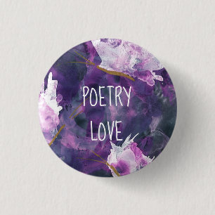 Badge Rond 2,50 Cm Mois Bouton-National de poésie d'amour de poésie