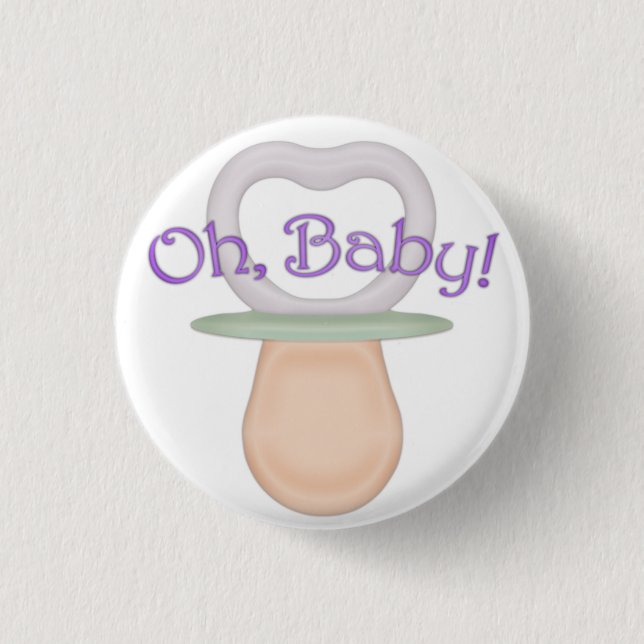Badge Rond 2,50 Cm Mon bébé ! Conception du Pacifique (Devant)