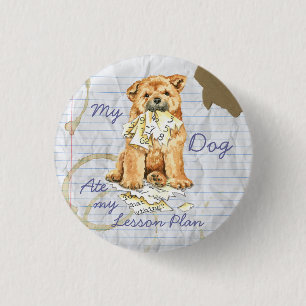 Badge Rond 2,50 Cm Mon Chow Chow A Mangé Mon plan de leçon