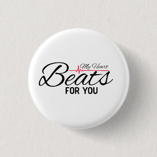 Badge Rond 2,50 Cm Mon cœur bat pour toi