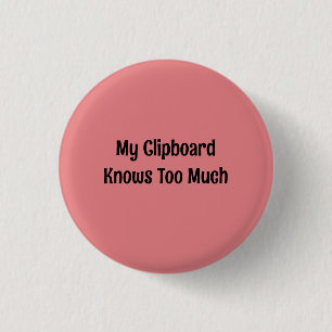 Badge Rond 2,50 Cm Mon Presse-Papiers En Sait Trop