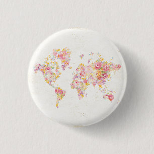 Badge Rond 2,50 Cm Monde de milieu de l'été