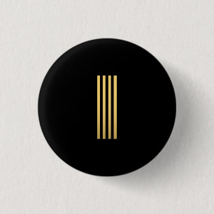 Badge Rond 2,50 Cm Monogramme d'or moderne