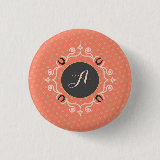 Badge Rond 2,50 Cm Monogramme équestre Chaussure Lucky Horse