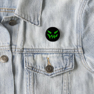 Badge Rond 2,50 Cm Monstre vert