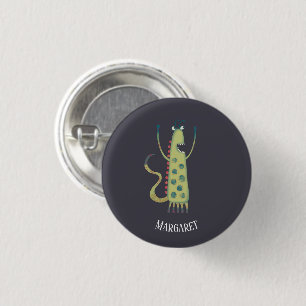 Badge Rond 2,50 Cm Monstres amusants Personnalisé