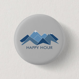 Badge Rond 2,50 Cm Montagnes Bonne Heure