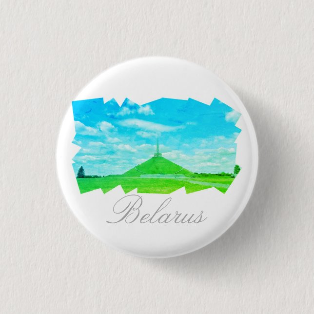 Badge Rond 2,50 Cm Monticule de la Gloire Biélorussie Architecture Bo (Devant)
