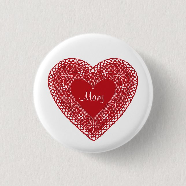 Badge Rond 2,50 Cm Montrez Votre Coeur Valentin (Devant)