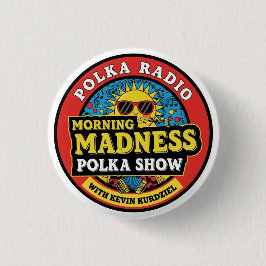 Badge Rond 2,50 Cm Morning Madness Polka Show Button