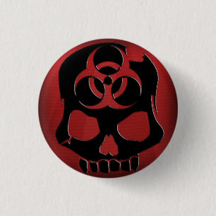 Badge Rond 2,50 Cm Morts sur le bouton d'arrivée