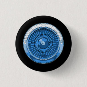 Badge Rond 2,50 Cm Moteur à réaction
