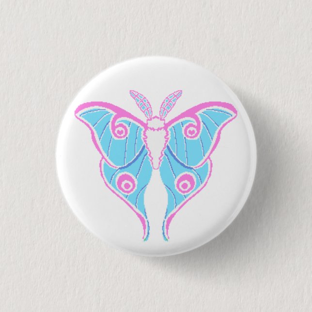 Badge Rond 2,50 Cm Moth Button (Devant)