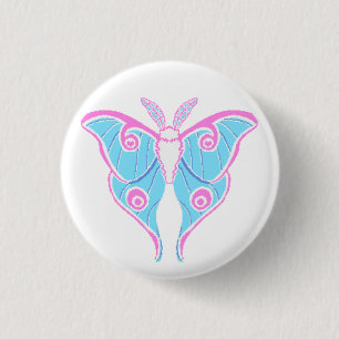 Badge Rond 2,50 Cm Moth Button