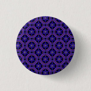 Badge Rond 2,50 Cm Motif Abstrait Élégant Bohème Moderne Floral #505