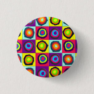 Badge Rond 2,50 Cm motif de cercles