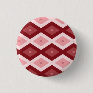 Badge Rond 2,50 Cm Motif de diamants rouges