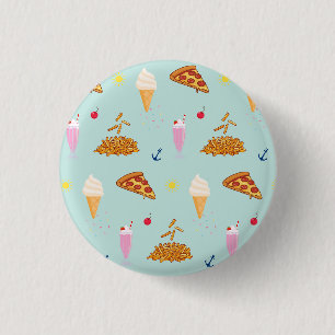 Badge Rond 2,50 Cm Motif de snacks de croisière
