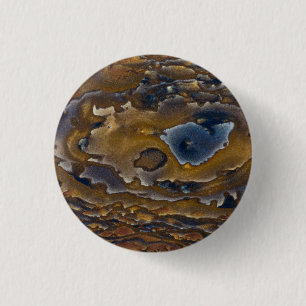 Badge Rond 2,50 Cm Motif De Swirl Sur La Plaque De Jasper