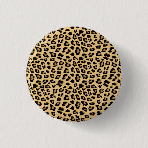 Badge Rond 2,50 Cm Motif Empreinte de léopard