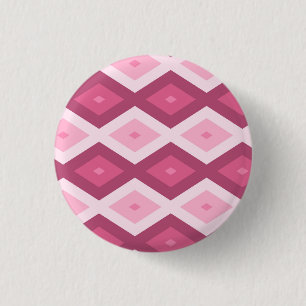Badge Rond 2,50 Cm Motif en diamant rose